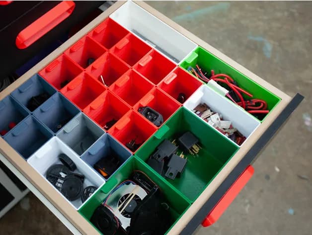 STL - Organizador de tornillos render 4