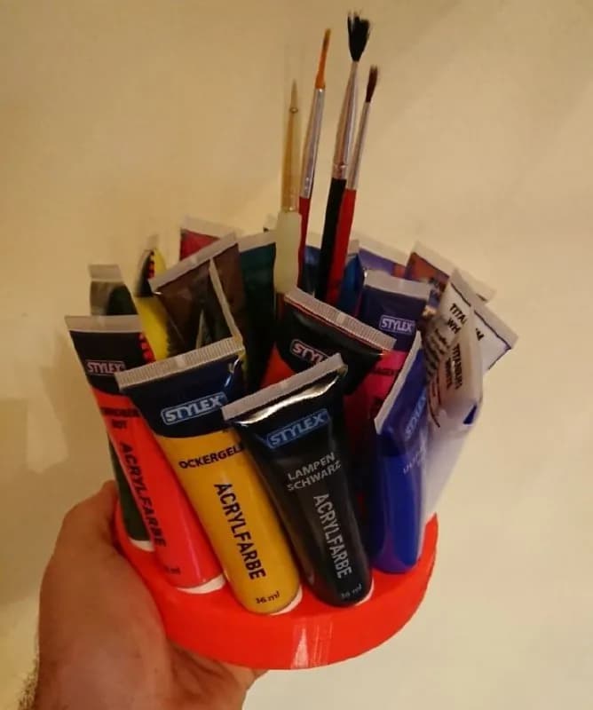 STL - Organizador de tubos de pintura