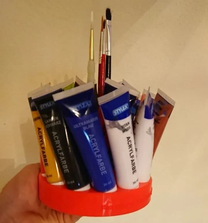 STL - Organizador de tubos de pintura