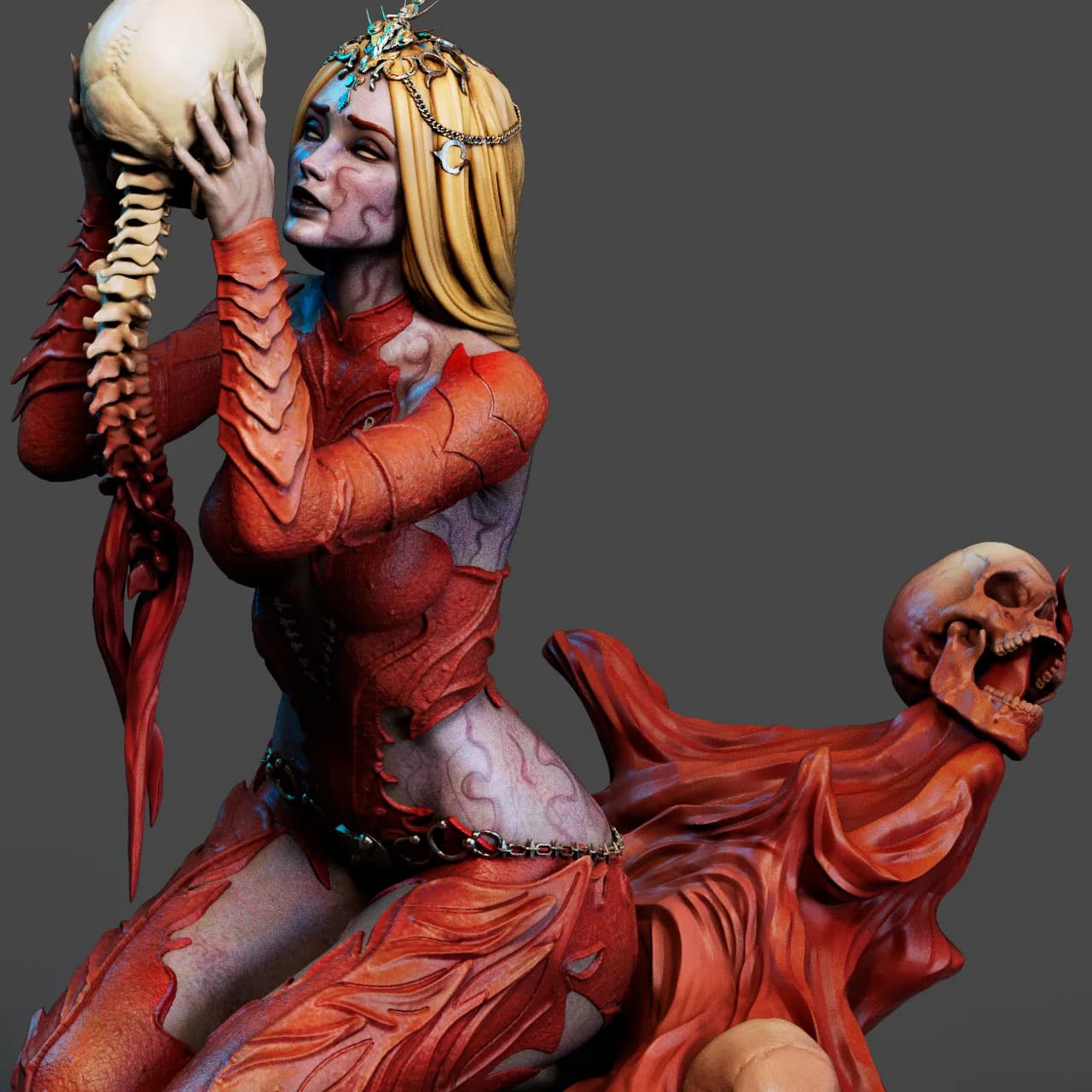 STL - Orin The Red Figura de resina render 4