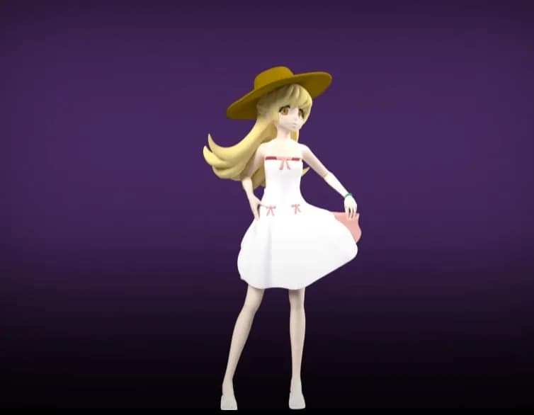 STL - Oshino Shinobu Monogatari Series render 3