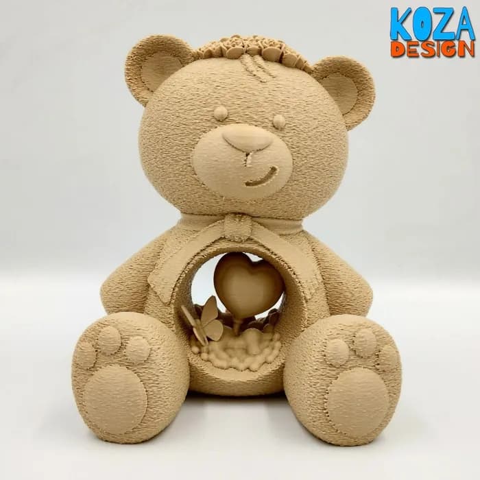 STL - Teddy bear with heart
