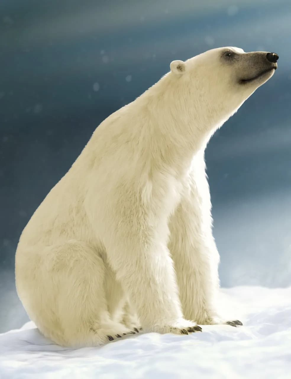 STL - Oso polar majestuoso