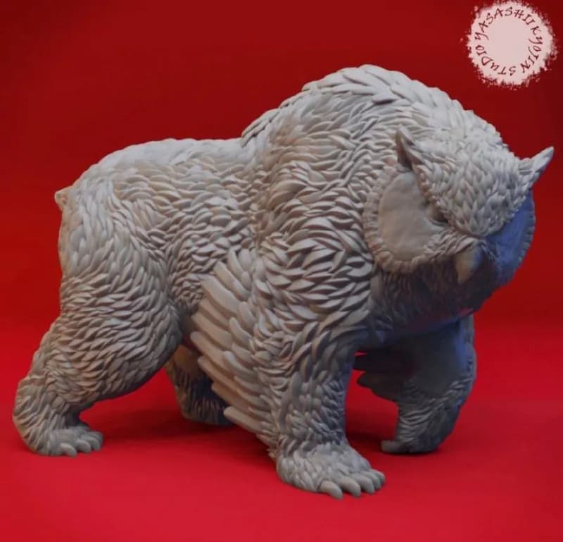 STL - Owlbear miniatura coleccionable