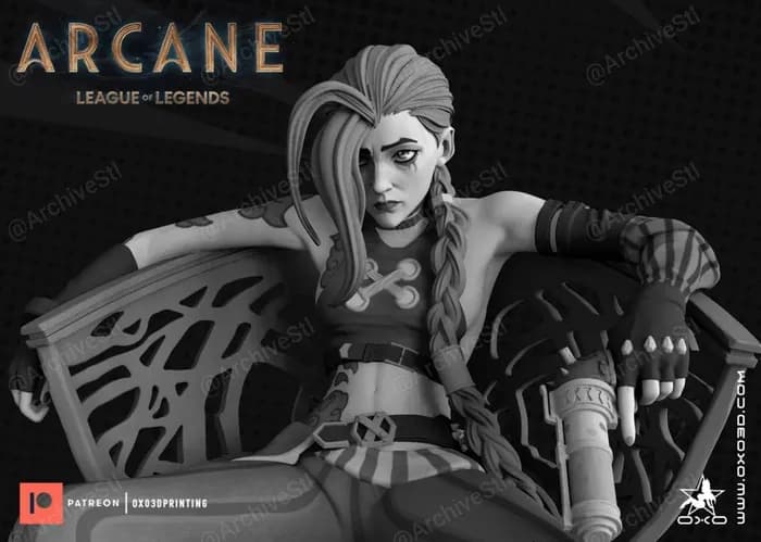 STL - oxo3d jinx standard+nsfw