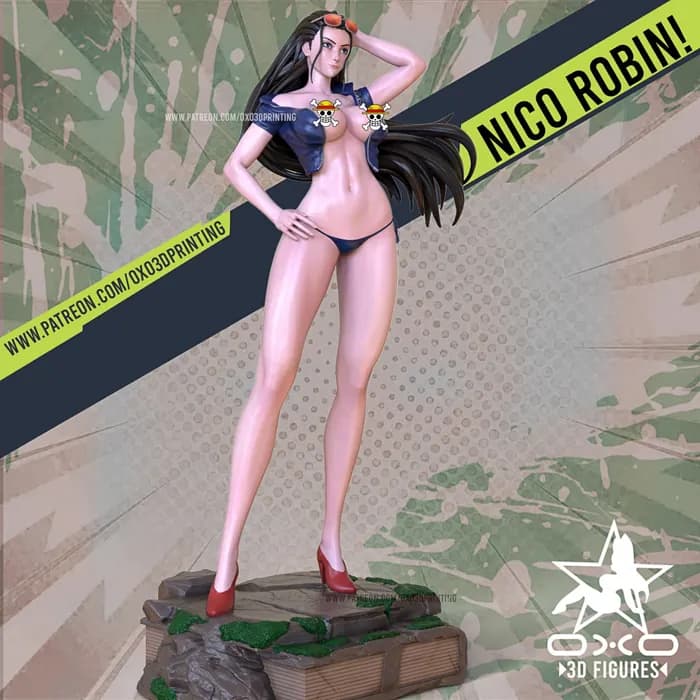 STL - oxo3d nico robin nsfw split