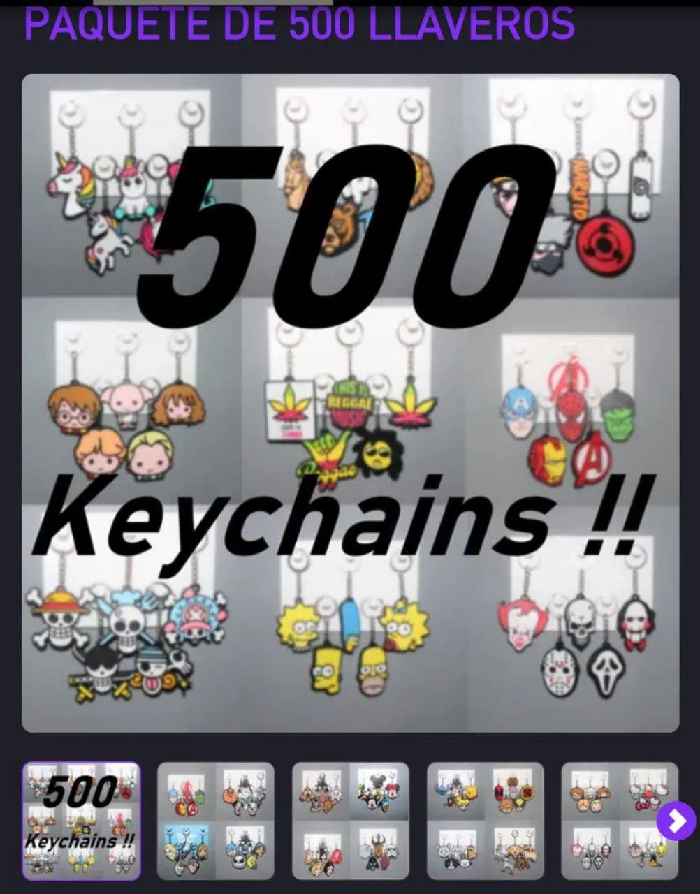 STL - Pack de 500 llaveros