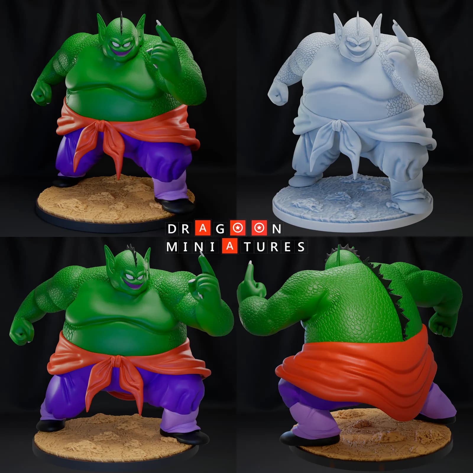 STL - Pack de Figuras de Dragon Ball Z render 2