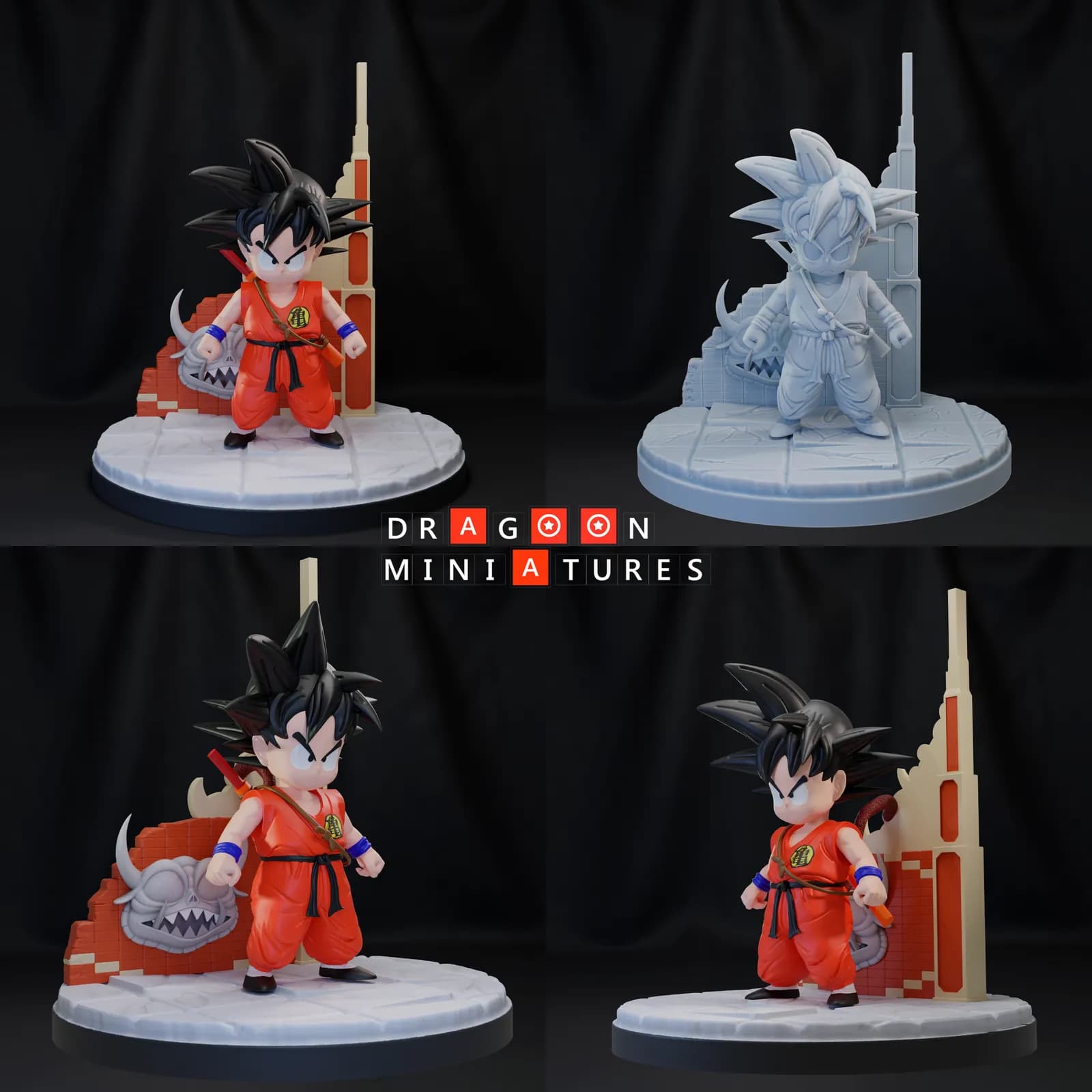 STL - Pack de Figuras de Dragon Ball Z render 3