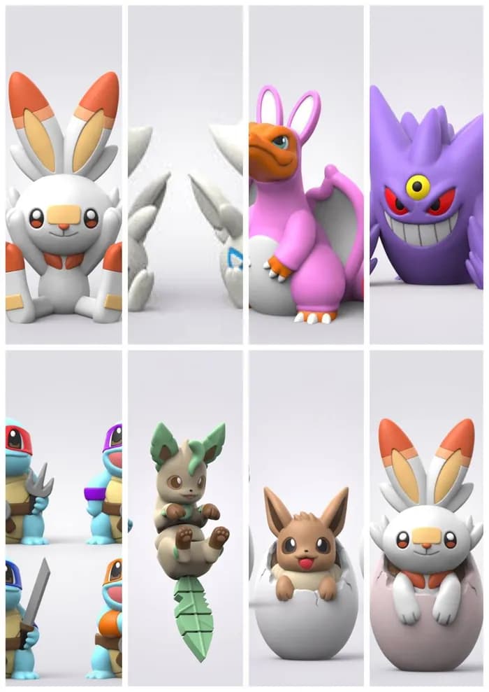 STL - Pack de Figuras de Pokémon