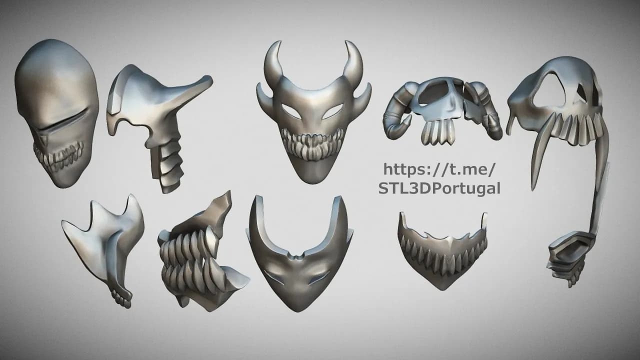 STL - Pack de Máscaras de Bleach