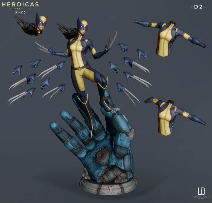 STL - pack heroínas 2 x23