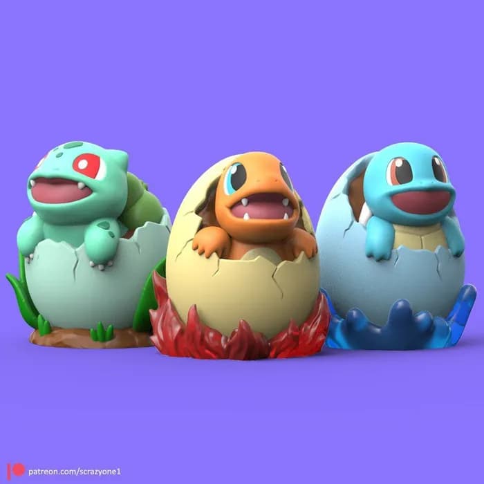 STL - Pack Inicial Pokemon