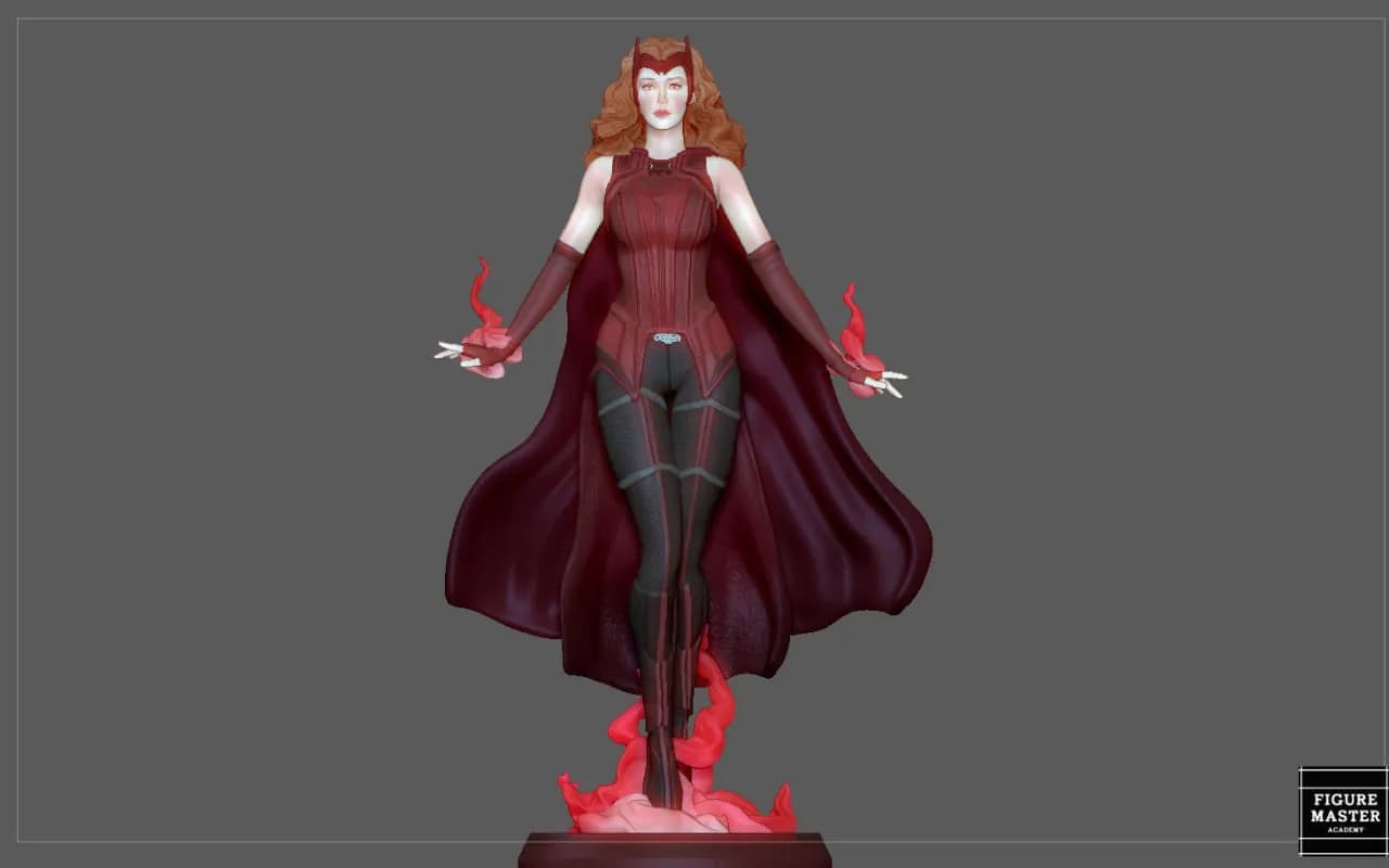 STL - Pack Wanda y Vision Marvel render 2