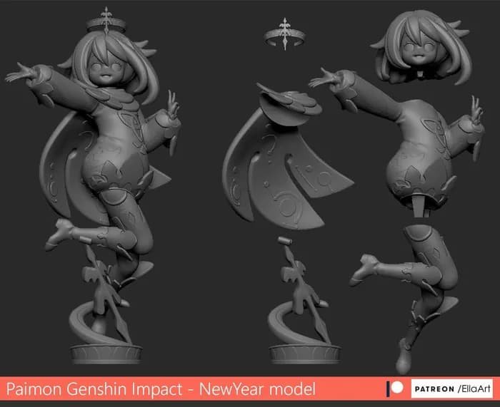 STL - paimon ellaart render 2