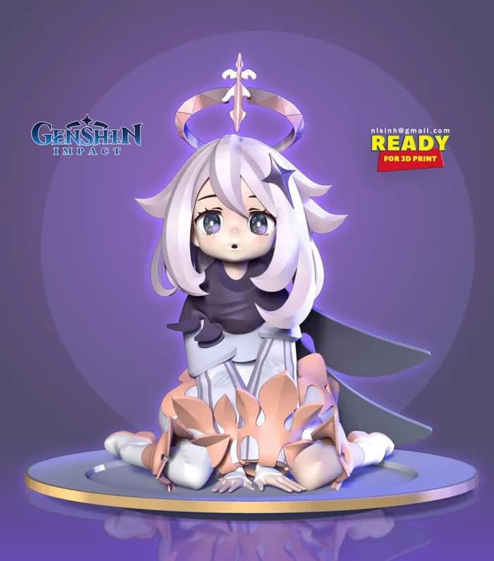 STL - paimon genshin impact fanart
