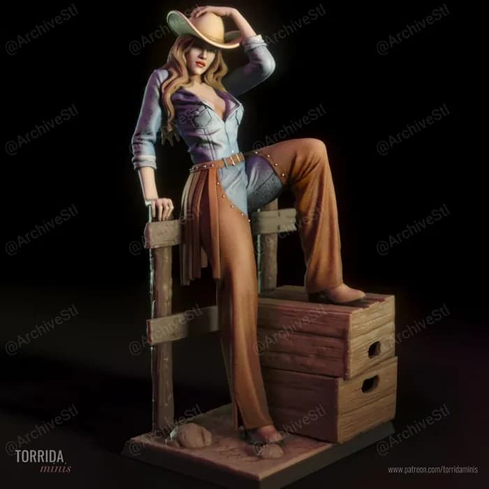 STL - Pam Torrida vaquera