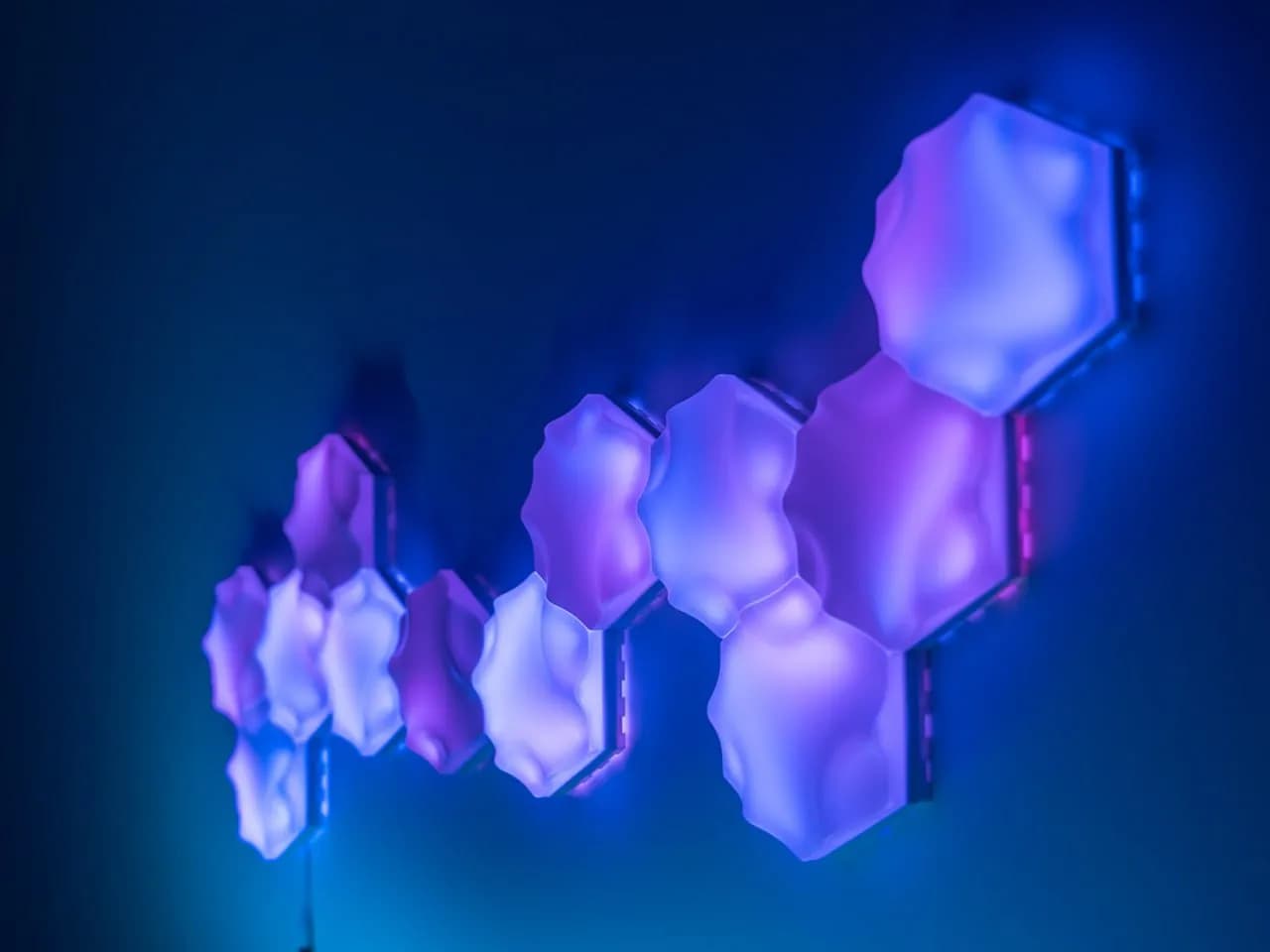 STL - Paneles de pared LED hexagonales
