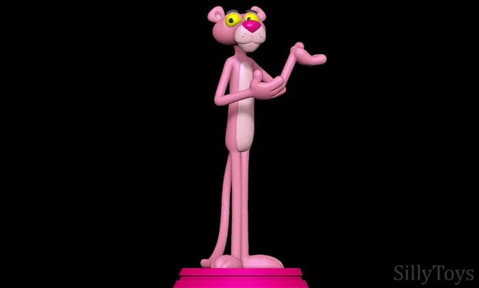 STL - Pantera Rosa coleccionable