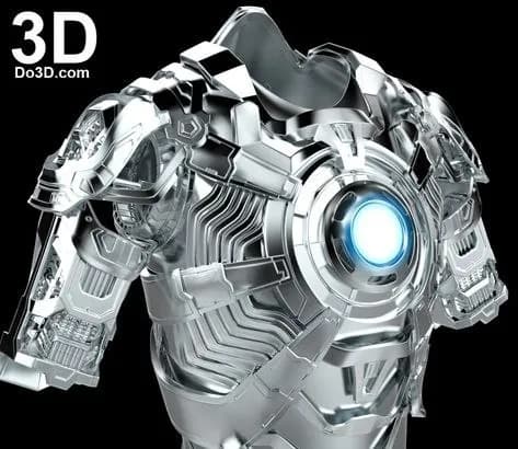 STL - Pecho Tecnologico Iron Man