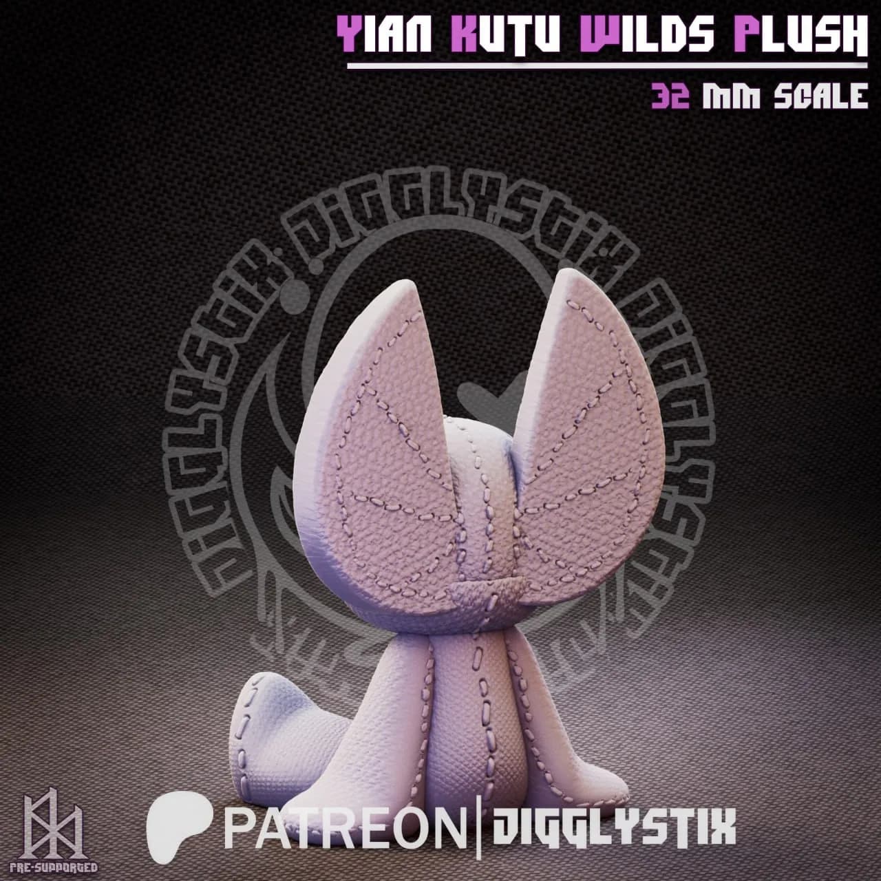 STL - Peluche Yian Kut Ku Salvaje render 2