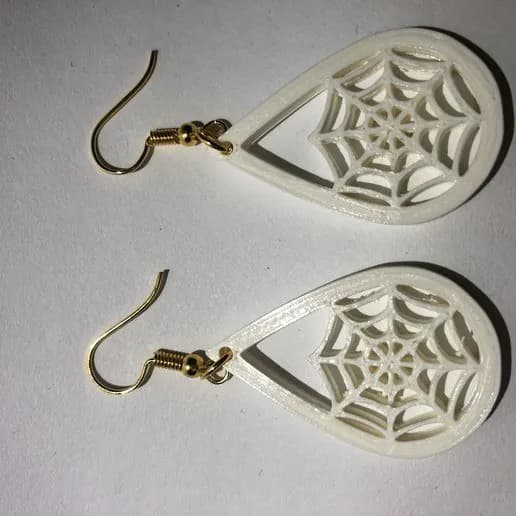 STL - Pendientes Telaraña Halloween
