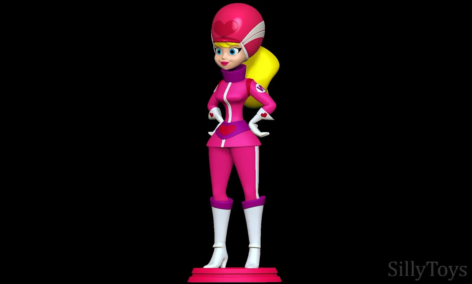 STL - Penélope Pitstop de Wacky Races 2 render 2