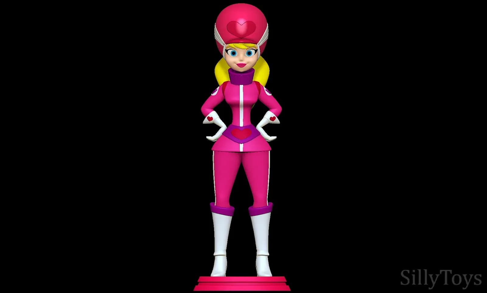 STL - Penélope Pitstop de Wacky Races 2 render 3