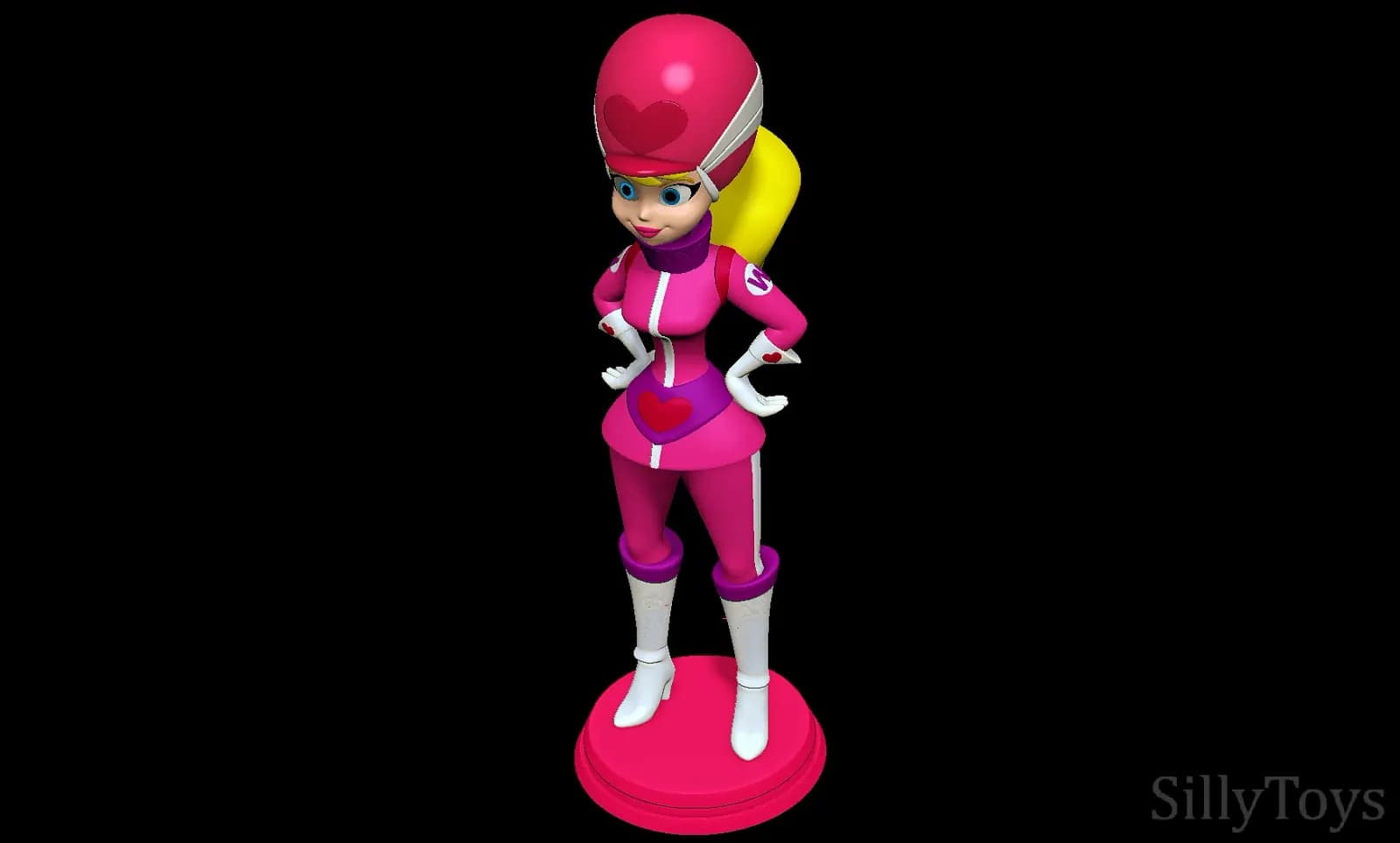 STL - Penélope Pitstop de Wacky Races 2 render 5