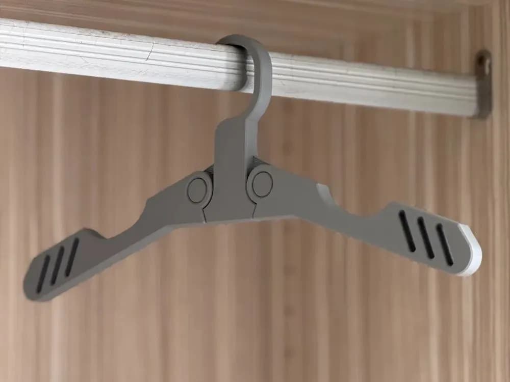 STL - Percha Plegable para Ropa