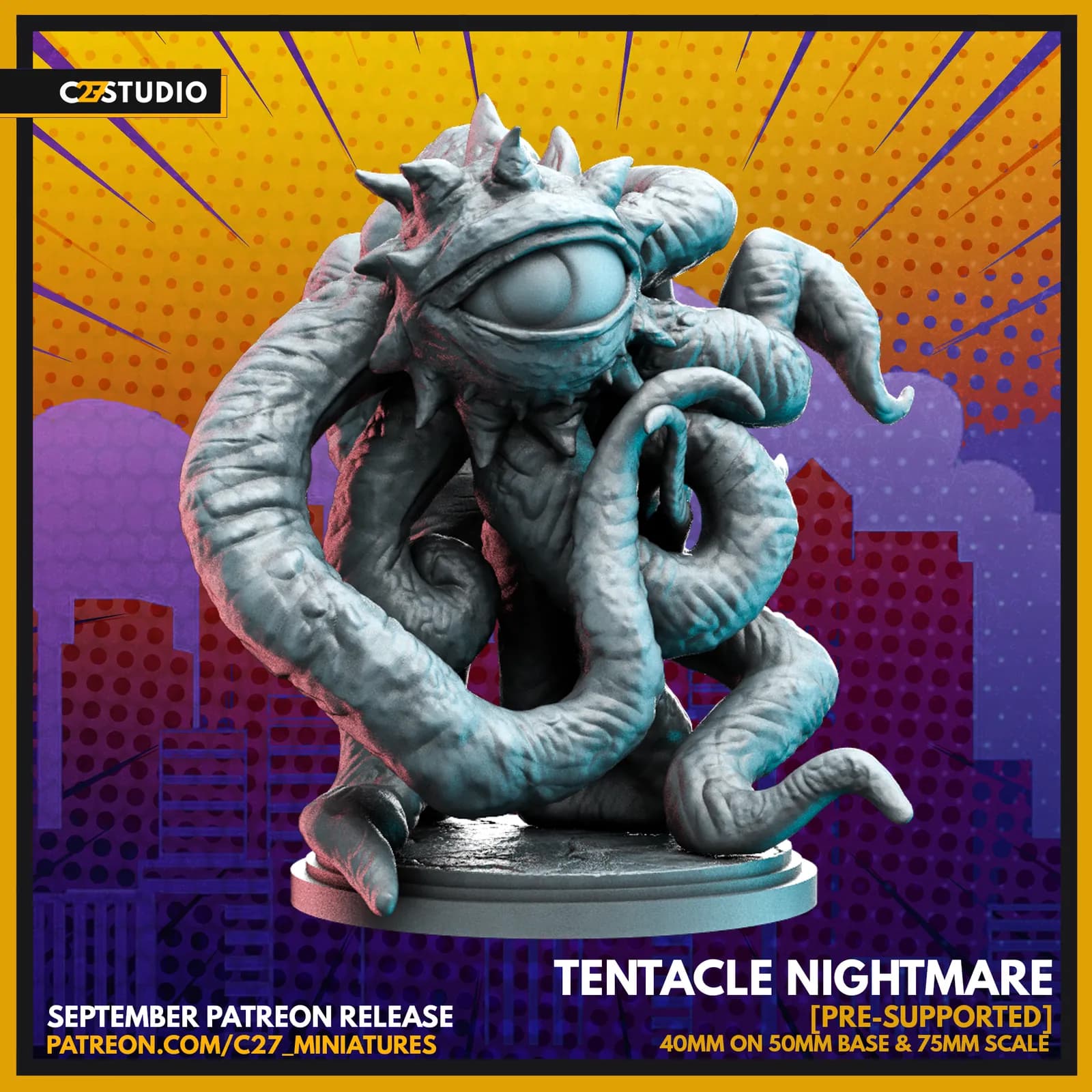 STL - Pesadilla tentaculada render 4