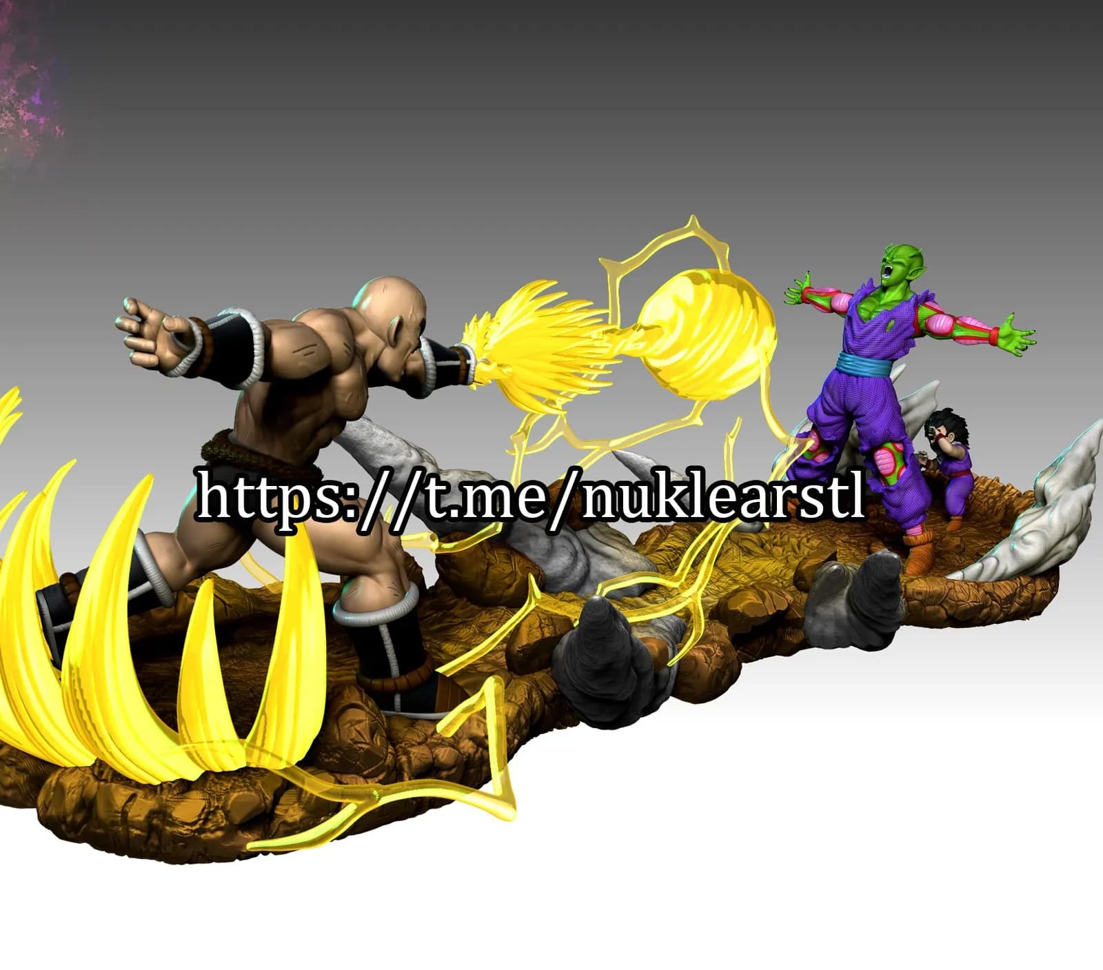 STL - Piccolo y Nappa en batalla
