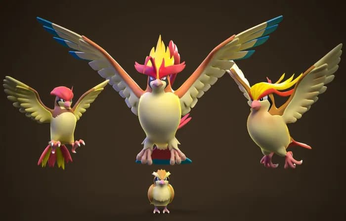 STL - pidgey evolutions