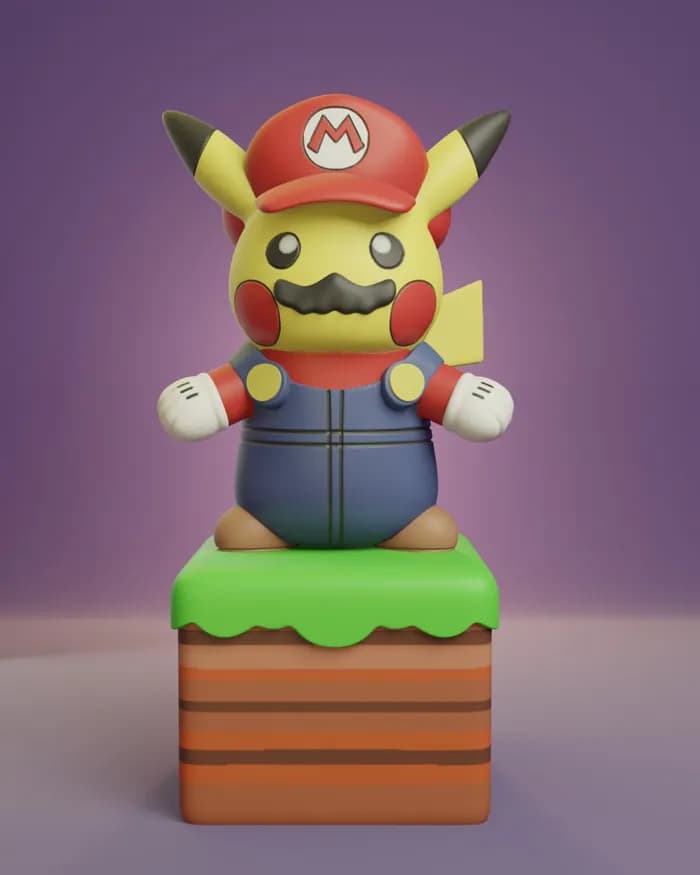 STL - pika mario