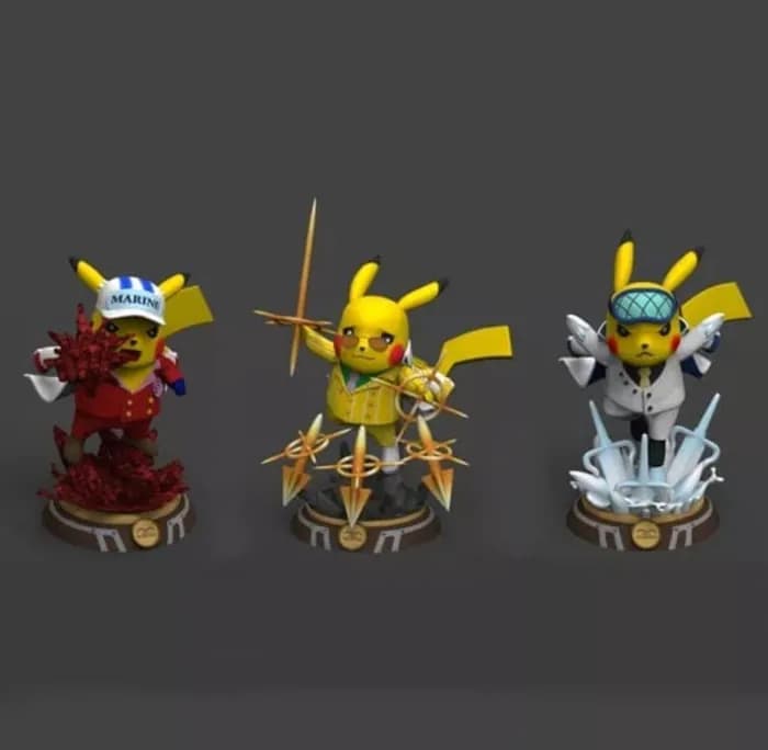 STL - pikachu as one piece admirals 2