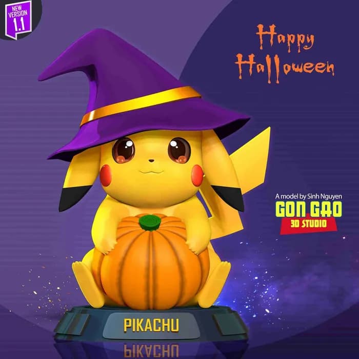 STL - pikachu at halloween festival