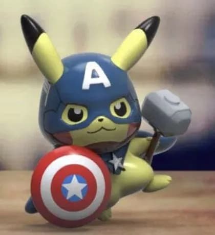 STL - pikachu captain america