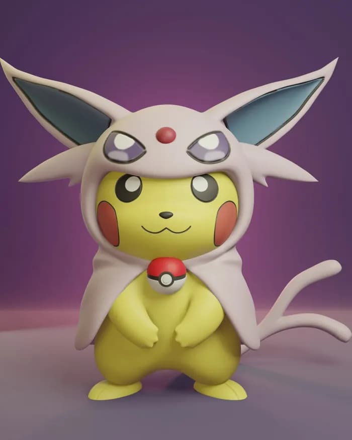 STL - pikachu cosplay espeon