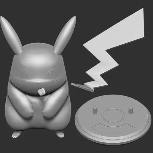 STL - pikachu fanart20220525 61 15tna8r render 2