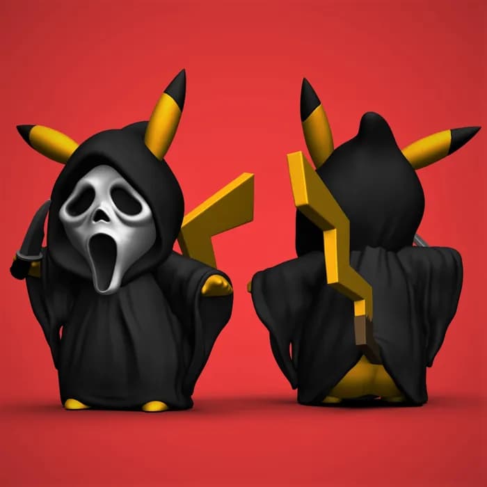 STL - pikachu ghostface stl