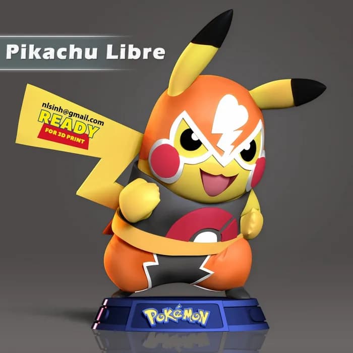 STL - pikachu libre