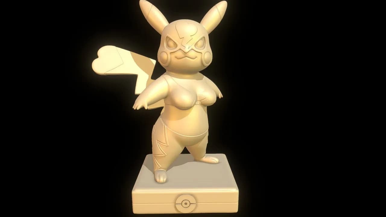 STL - Pikachu luchador