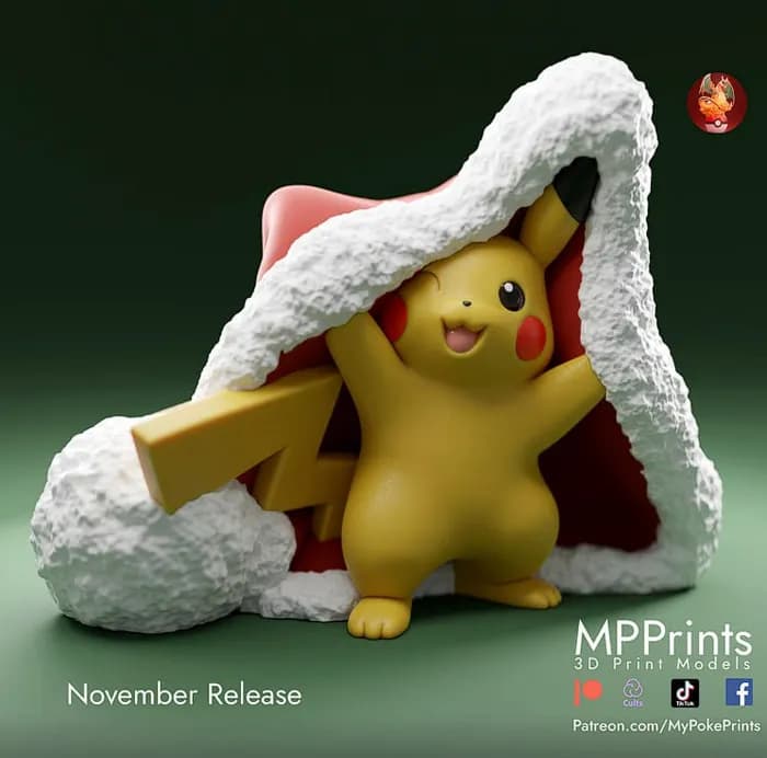 STL - pikachu under a hat