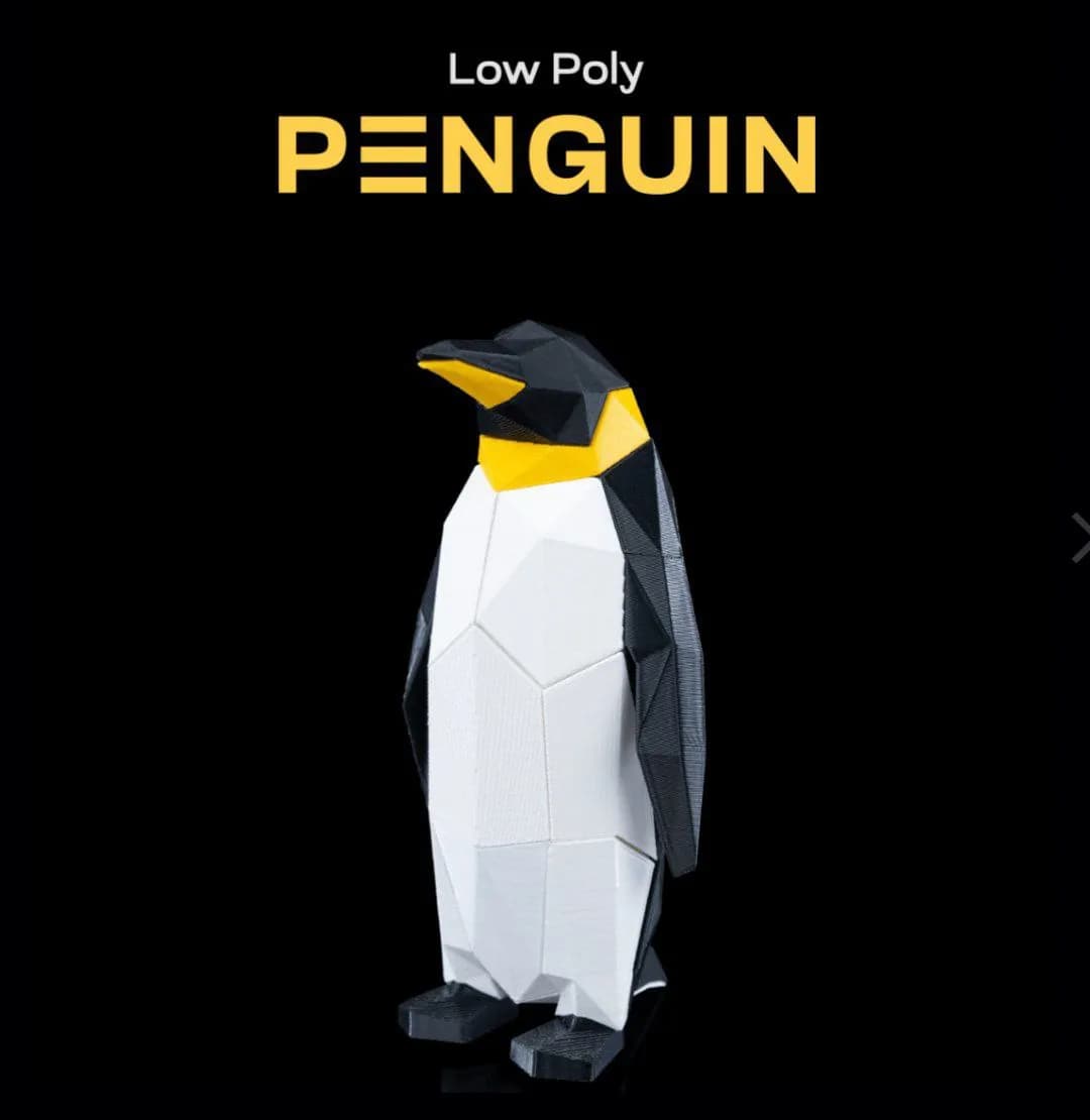 STL - Pingüino Low Poly