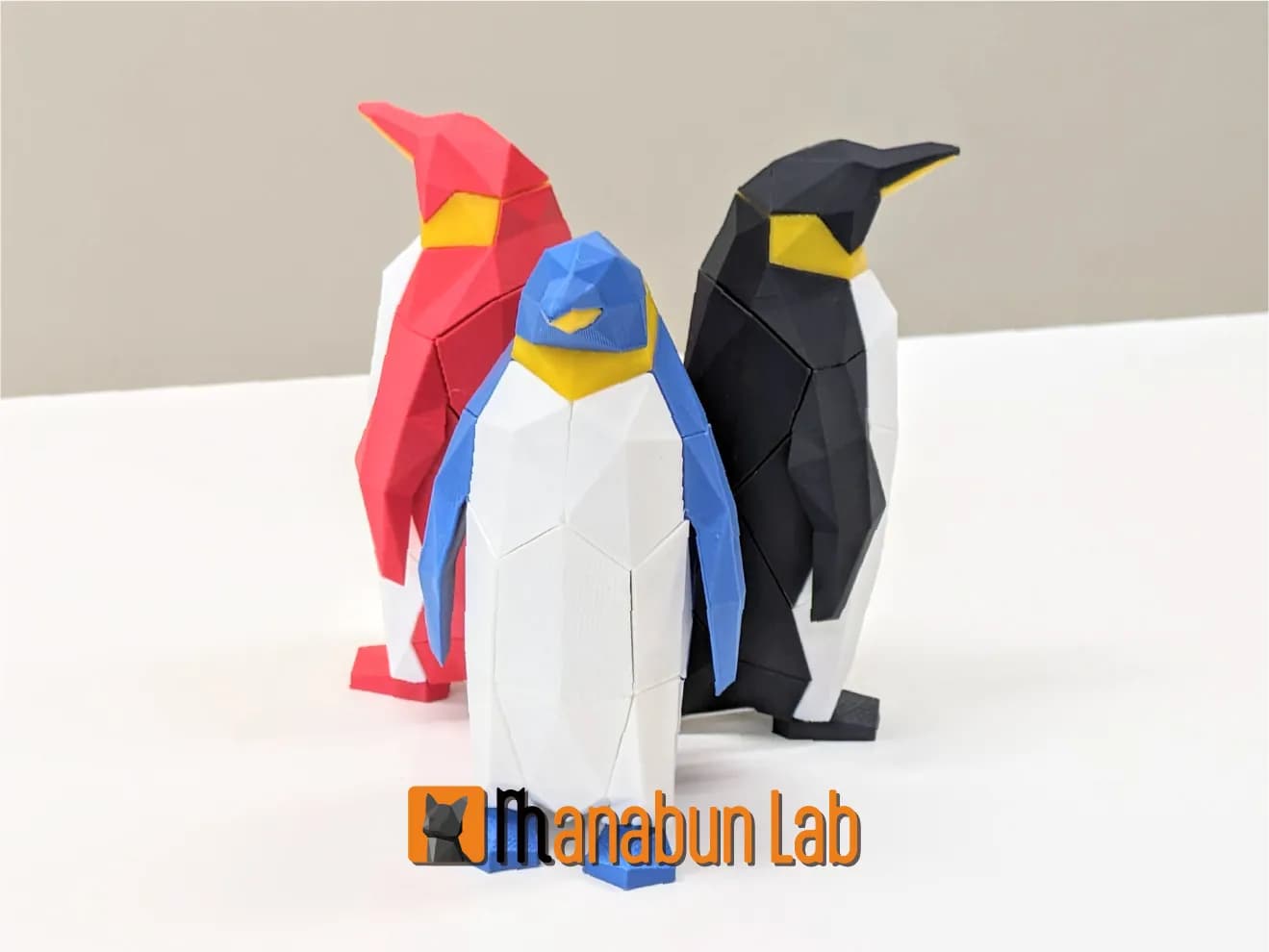 STL - Pingüino Low Poly render 3