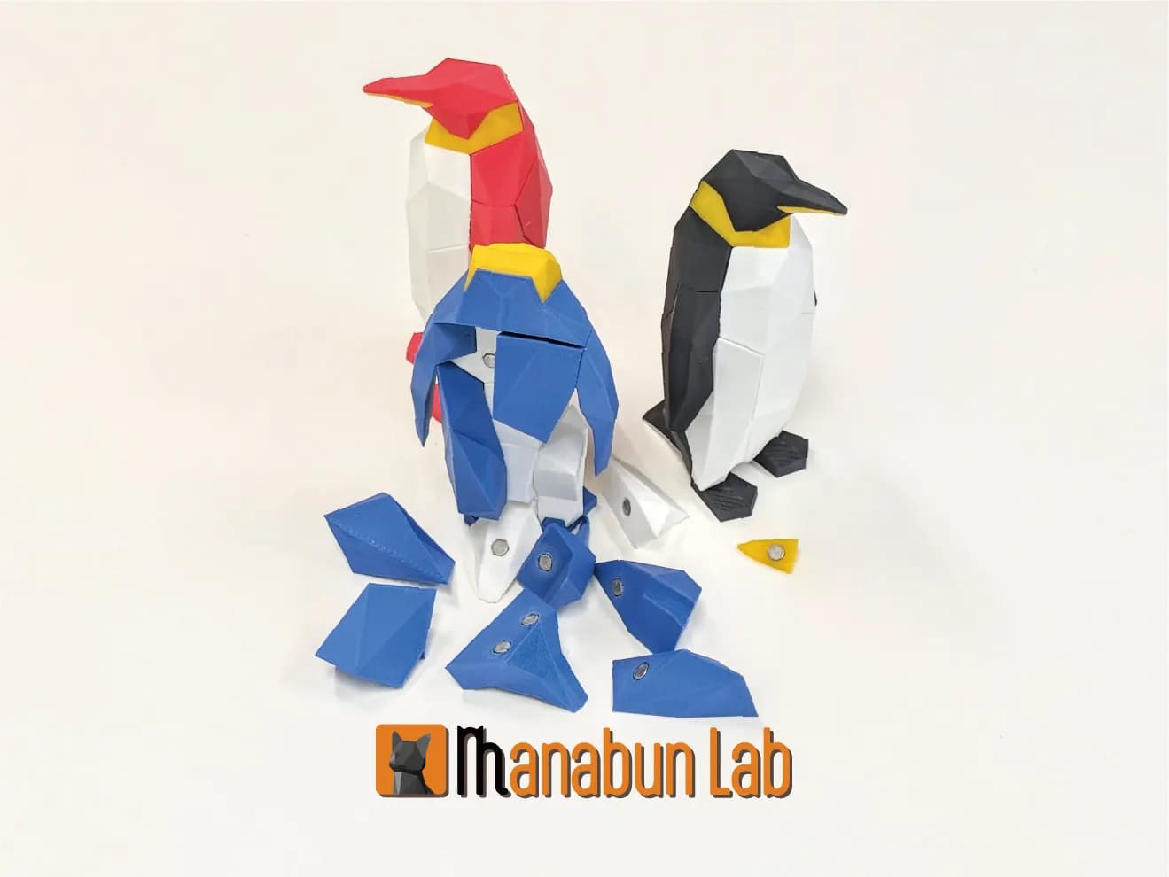 STL - Pingüino Low Poly render 4