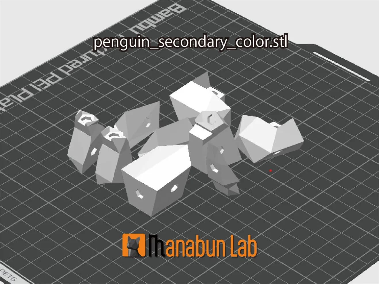 STL - Pingüino Low Poly