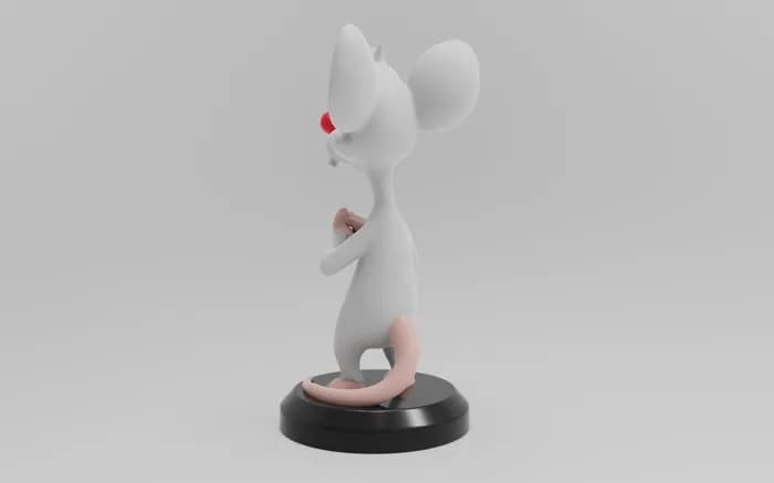 STL - pinky y cerebro pinky render 2