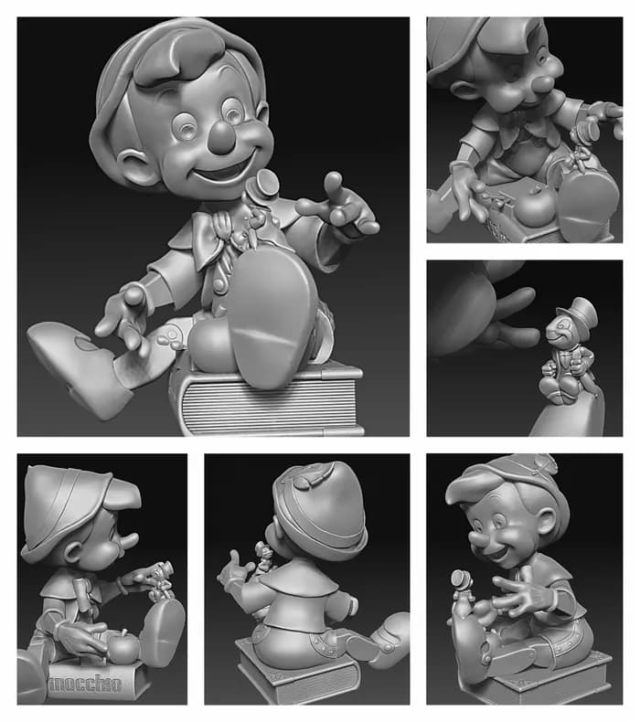 STL - pinocchio render 2