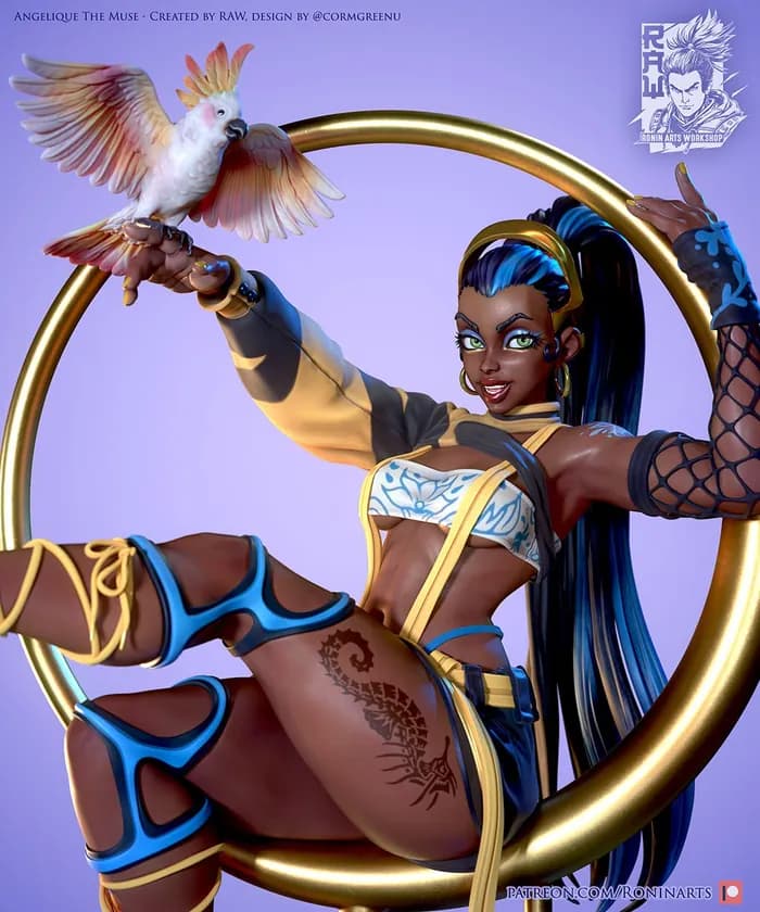 STL - pinup angelique
